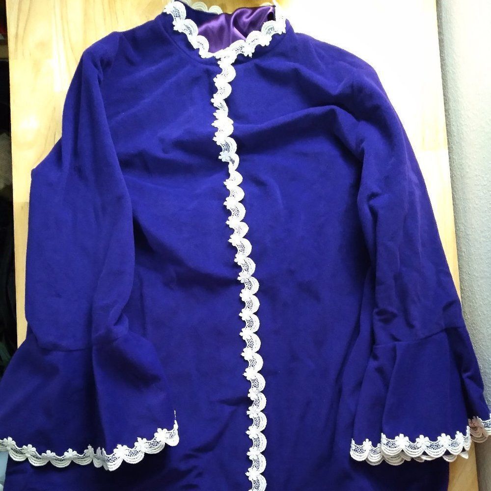 NWT Vintage 60s Windsor Robes Velveteen Maxi Dress